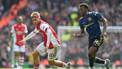 Another defeat, with United losing 3-1 at Arsenal on April 23. AFP