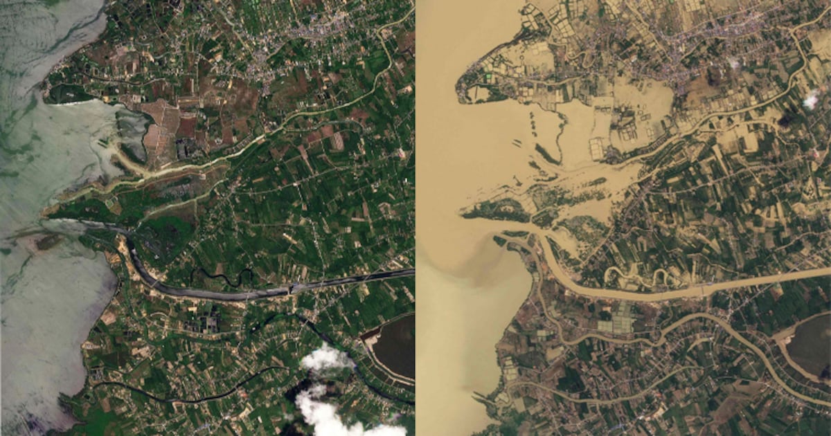 Before and after: Satellite photos show effect of Cyclone Ditwah