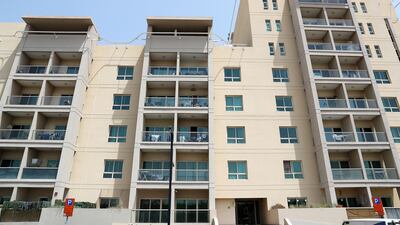 The building is in a gated community