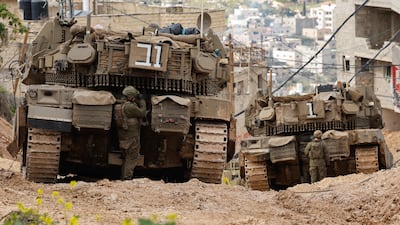 Israeli soldiers take part in an operation in Jenin, in the Israeli-occupied West Bank. Reuters