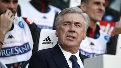 Napoli manager Carlo Ancelotti has a storied history against Liverpool, Wednesday's opponents, in the Uefa Champions League. AFP