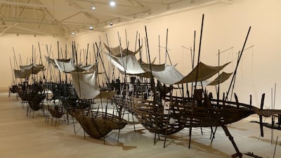 Xavier Mascaró Departure 2009-2013 bronze iron casting fabric 26 sculptures 1. Courtesy of Warehouse421