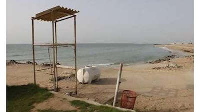 A stretch of the Umm al Qaiwain Corniche beach as it appeared earlier this year.