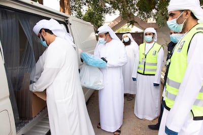 Several boxes of fake medical equipment were also stored in the man’s house. Courtesy - Sharjah Municipality