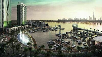 The Lagoons, which is planned to stretch from Dubai Creek through Al Khail Road and Ras Al Khor. Courtesy Dubai Holding
