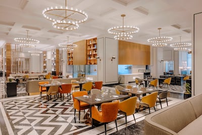 The Merchants is designed as a modern food hall and serves different cuisines from around the world. Photo: Fairmont Mumbai