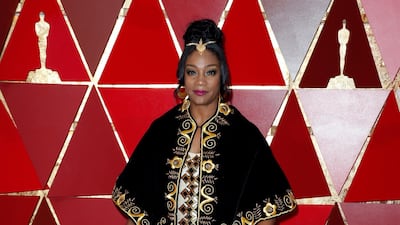 Tiffany Haddish arrives for the 90th annual Academy Awards. EPA