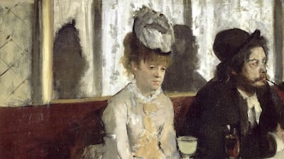 A replica of In a Cafe by Edgar Degas (1873) is on show at Louvre Abu Dhabi. It was featured in the film Glass Onion: A Knives Out Mystery. Getty Images