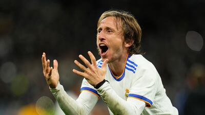 Luka Modric - 8: Croatian midfielder had not been at his most influential then took charge of game on second half. Charging run to begin move for Benzema’s second and then provided pinpoint pass to striker’s feet to seal assist. Curled left-foot shot just wide in last couple of minutes. AP