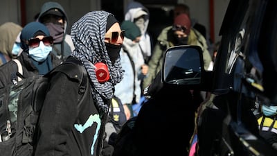 Australian families left the Al Roj camp in Syria on February 16 but later returned. Reuters