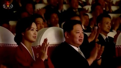 They watched the show at the Mansudae Art Theatre.