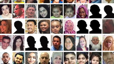 The 72 victims who died in the Grenfell Tower fire