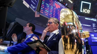 Traders on the floor of the New York Stock Exchange. Bloomberg
