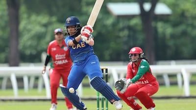 UAE defeated Oman during the ACC Women's Premier Cup in Malaysia. Photo: Asian Cricket Council