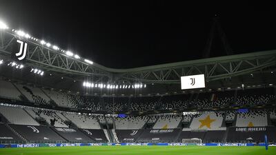 A view of the empty Allianz Stadium before the match between Juventus and Napoli was cancelled. Getty Images