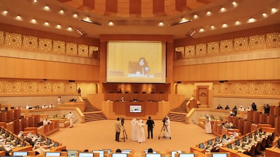 Dr Amal Al Qubaisi was appointed Deputy Speaker in 2011, the first time in the GCC a woman had held such a position. She became Speaker in 2015. Fatima Al Marzooqi / The National.