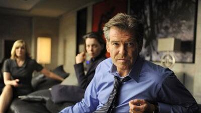 Kim Cattrall, Olivia Williams and Pierce Brosnan star in The Ghost Writer.