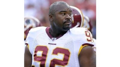 Albert Haynesworth is out of Washington. The Redskins traded the disgruntled and disruptive defensive tackle to the New England Patriots yesterday for a fifth-round draft pick.