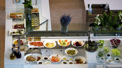 A buffet spread at a restaurant at the St Regis hotel. Christopher Pike / The National