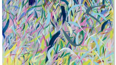 River Rapids by Samia Halaby (2021). Photo: Christie’s Images Ltd