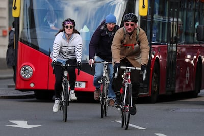Cyclists in London have urged the mayor to reduce the risk posed to cyclists at the notorious Holborn gyratory. Photo: Reuters
