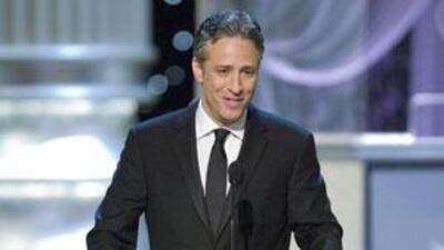 The comedian Jon Stewart hosted the Academy Awards ceremony in March, 2005.