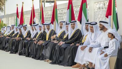 UAE leaders at the mass wedding Boris Dejanovic for the Crown Prince Court - Abu Dhabi