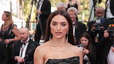 Brazilian influencer Rafa Kalimann wears black Tony Ward to attend a screening of 'Decision To Leave (Heojil Kyolshim)' on May 23. Getty Images