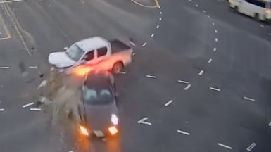 Police shared a video to highlight the risks of running against red lights. Photo: Dubai Police