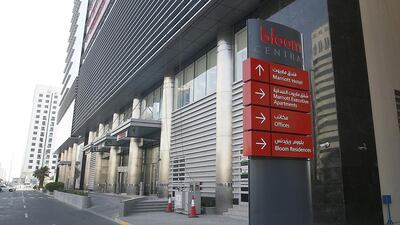 Above, Bloom’s new Bloom Central office, hotel and housing development in Abu Dhabi. Ravindranath K / The National