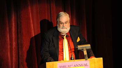 Razzies founder John Wilson at the annual Razzie Awards in 2012 in Santa Monica, California. Getty Images