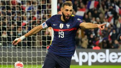 Benzema after the fifth. AP