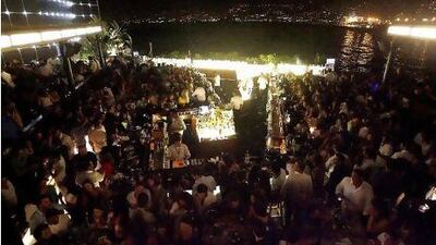 The original Skybar in Beirut.