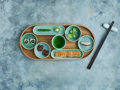 A dish by German chef Tim Raue, who will be conducting a masterclass as part of the 50 Best Restaurant events week.