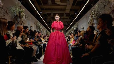 The Brandon Maxwell autumn/winter 2019 fashion show during New York Fashion Week on February 9, 2019. AFP