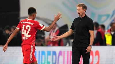 Bayern Munich manager Julian Nagelsmann expects Jamal Musiala to be an 'important player' for the club this season. AP