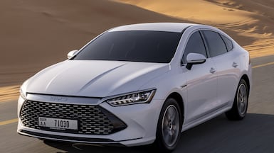 BYD Qin Plus has a touring range of 755km on a single tank of fuel. Photo: BYD