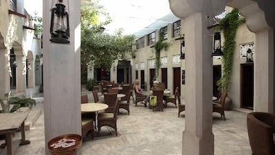 The courtyard of XVA Art Hotel. Jeffrey E Biteng / The National