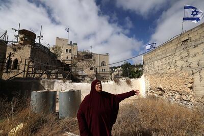 The entrance of the Palestinian market in Hebron. AFP