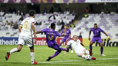 Saeed Juma scores the winner. Chris Whiteoak / The National