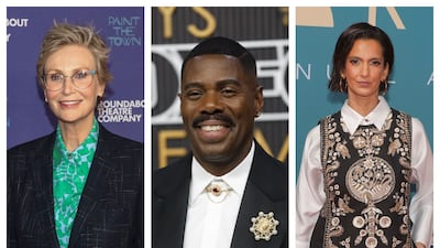 From left, Jane Lynch, Colman Domingo and Poorna Jagannathan have carved successful careers in Hollywood as character actors. AP; EPA; Getty Images
