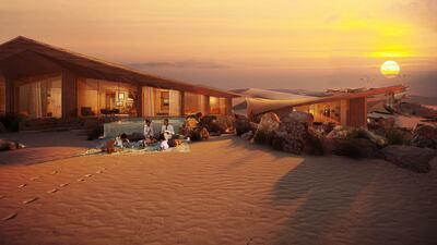 The Six Senses Southern Dunes resort will offer back-to-nature stays. Photo: The Red Sea Development Company