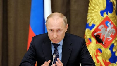 Russian president Vladimir Putin. Mikhail Klimentyev / Ria Novosti / Kremlin Pool / EPA