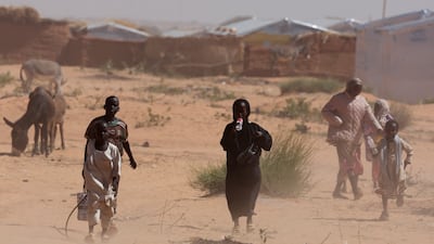 Refugees from the Darfur region, where Sudan's Rapid Support Forces paramilitary holds territory, at a camp across the border in Chad. Reuters
