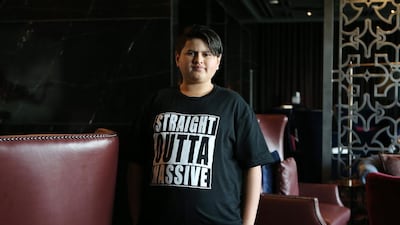 New Zealander Julian Dennison visited Dubai for the launch of his new film Hunt for the Wilderpeople. Pawan Singh / The National