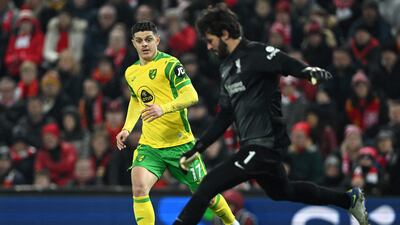 LIVERPOOL RATINGS: Alisson Becker – 6. The Brazilian had little to do but maintained his concentration to keep out Rowe’s late effort. He had no chance with Norwich’s goal. AFP
