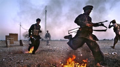 Young men train for war, 1984. Copyright ©Steve McCurry / Magnum Photos