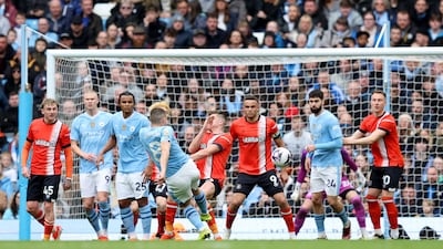 Mateo Kovacic of Manchester City scores his team's second goal. Getty Images