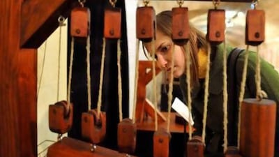 An exhibition dedicated to Leonardo da Vinci will be held in Abu Dhabi next week. It has already been presented in Austria, Germany and Turkey, and attracts more than 8,000 visitors per month. Attila Kisbenedek / AFP PHOTO