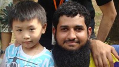 Hassan al Jabry in his role as a crew leader with UAEU's rover scouts.